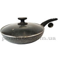 Сковорода 20 см з кришкою та мармуровим покриттям Edenberg EB-4107